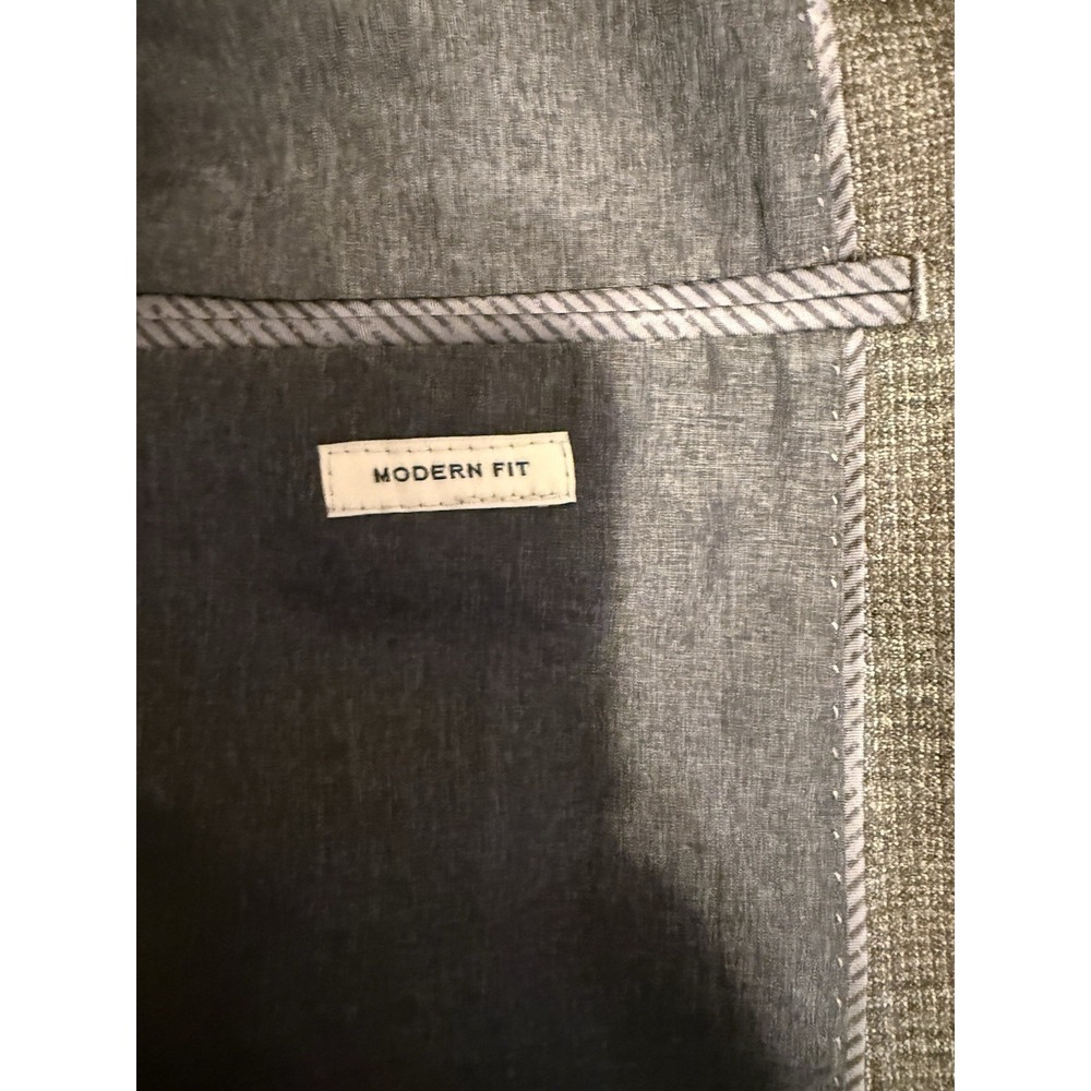 Joseph Abboud Lanificio di Pray 44R Blazer Sport Coat Jacket Gray Glen Plaid - Picture 8 of 11